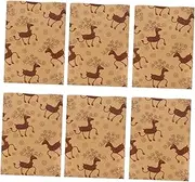 Mobestech 6pcs Wrapping Paper Christmas Stocking Stuffer Favors Christmas Kraft Wrapping Paper Winter Wrapping Paper Christmas Wrapper Tissue Paper Packing Paper Sheet Child Elk
