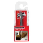Vermont American 23162 Silver Pilot Panel 1/4 Shank Router Bit 1/2 in.