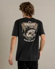 [The Mad Hueys] The Mad Hueys Men's Anchor Shark T-Shirt in Vintage Black Size XL XL Vintage Black