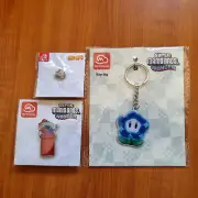NEW Super Mario RPG Pre Order Pin Mallow + Super Mario Wonder Pin + Keyring