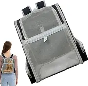 Xvilmaun Backpack Cat Carrier,Pet Backpack with Large-Caliber | Large-Capacity, Foldable Pet Supplies with with Removable Plush Cushion for Small Medium Puppies Kittens