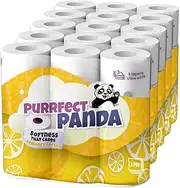 Purrfect Panda Toilet Paper Mega Rolls 3-PLY Tissues Four Scents Lemon, Lavender, Aloe Vera & Unscented, 45 Rolls, Soft, Septic-Safe, 13,950 Sheets Ideal for Home, Office & Hotel (Lemon Scent)