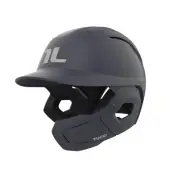 Potenza Batting Helmet with Jaw Flap, XS/S, Matte Navy, Right-Handed Hitter