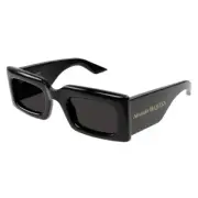 NEW Alexander McQueen AM 0433S Sunglasses 001 BLACK 100% AUTHENTIC