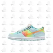 Kids Nike Dunk Glacier Blue White Orange Pink GS HF4797-474 Sneaker Shoe