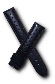 19 mm BLACK/RED SPORTS PIN BUCKLE WATCH STRAP to fit TAG Heuer 4000 Series GENTS