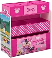 Delta Children Disney Minnie Mouse 6 Bin Design and Store Toy Organizer