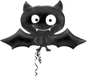 XL 41" Cute Black Bat Super Shape Mylar Balloon Party Decoration