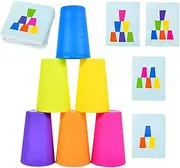 Quick Cups Game, Stacking Cups Game, Flying Stack Cups, Kids Stacking Game, Parent-Child Cup Game, Quick Cups for Kids, Bell Stacking Game, Interactive Cup Game, Funny Stacking Game