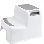 Wide + 2 Step Stool,for Kids Toddler Stool,for Toilet Potty Training Slip Resistant Soft Grip for Safe As Bathroom Potty Stool a/A/As Shown