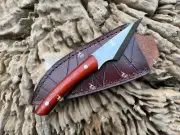Custom Kiridashi Knife With Sheath, Pocket EDC Bushcraft Mini Utility Knife.