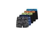 15 X Hard Yakka Mens Cotton Trunk Trunks Black/Camoflage Y26578