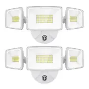 60W LED Dusk to Dawn Outdoor Lighting, 2 Packs 6000LM Exterior Flood Lights, ...