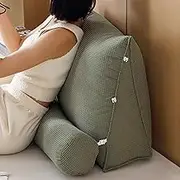 Headboard Pillow, Wedge Reading Pillow, Triangle Back Cushion Pillow, with Adjustable Neck Pillow, Sofa Bed Office Chair Rest Pillow Back Support Pillow (3 60x50x20cm)