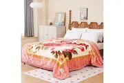 Bedding King Super Soft 4kg 220 x 240 Mink Blanket - Rosy Delight Velvet Blanket