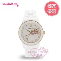 在飛比找Yahoo!奇摩拍賣優惠-♥小花凱蒂日本精品♥hello kitty凱蒂貓精緻時鐘手錶