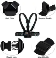 Sametop Chest Mount Strap Harness Chesty Body Mount Compatible with GoPro Hero 13, 12, 11, 10, 9, 8