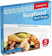 5×Seafood Boil Bags Large Size Boil Bag for fish, crab, shrimp, and veggies - cooking and storage bag (Large)