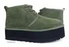 UGG Neumel Heritage Platform Burnt Olive Fur Boots Womens Size 10 *NIB*