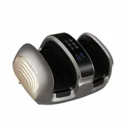 Foot Massager Machine Leg Calf Arm Electric Shiatsu Kneading Massage Device Home Portable with Heat LCD Timer LED Adjustable Bracket