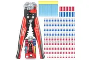TOPEX 260-Piece Wire Stripper Self-Adjustable Crimper Plier Set Terminals Tools
