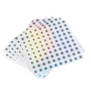 Capital Letter Stickers, Alphabet B Round Self-Adhesive Reflective 10 Sheets