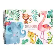 Sketch Book for Kids Drawing, 8” X 11”, 50 Sheets(110 GSM), Spiral Bound Arti...