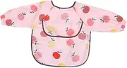 SHOWERORO Baby Bibs Set Dribble Bib 2pcs Cartoon Pattern Baby Feeding Smock Random Style