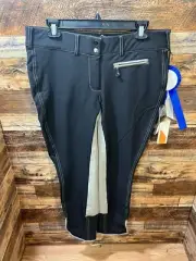 Goode Rider Womens Black Breeches 36