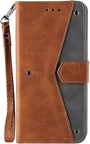HAOFUGUI Wallet Case for Samsung Galaxy S23 Ultra, with Card Slots Kickstand, Women Men Shockproof Phone case, Premium Wallet Leather Cover-Brown