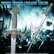 47" Foam Padded Knights Templar Crusader Sword Costume Prop Cosplay New