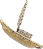 Parliky Miniature Boat Figurine Retro Style Creative Sailboat Model for Coastal Home Decor for Sand Table Accessory Micro Landscaping Vintage Aesthetic Decor