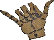 [LEGEEON] Shaka Hang Loose Lasercut Patch Morale [Coyote Tan]