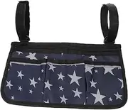 Wheelchair Side Storage Bag Lightweight Organizer for Wheelchair Accessories Stylish Floral Design for Mobile Phones Water Bottles and Essentials