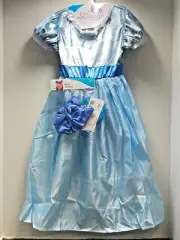 New Little Adventures Disney's Peter Pan WENDY DRESS & HAIR BOW Fits 6+