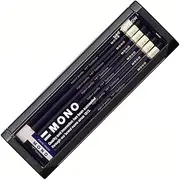 Tombow Mono-4B Premium Pencil, 4B MONO (High Standard Pencil with Ultra Fine Particles), Includes MONO Eraser, Drafting and Drawing, Dozen