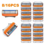 8/16Pcs Shaving Razor Blades Refills Compatible for G illette Fusion 5 Proglide