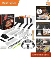All-in-One 137-Pc BBQ Griddle Accessories for Outdoor Fun & Cooking Convenience