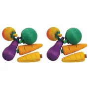2x Rosewood Wood Fruit 3D Nibble Stix Hamster/Rabbit Pet Chew/Gnaw Activity Toy