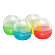 Amuse 48mm Empty Capsules, Gachapon Capsules, Made in Japan, 4 Colors Assorted,