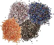 Vaguelly 4 Packs 5760PCS Nail Art Rhinestones Micro Zirconium Gems for DIY Manicure Shiny Multi Purpose Decor for Home Phone Cases and Art Mixed Colors for Salon Home Use