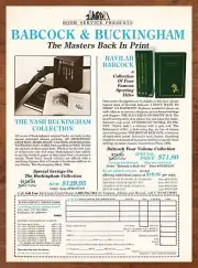 1988 Nash Buckingham Havilah Babcock Books Vintage Print Ad/Poster Hunting Art