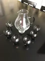 7 piece pitcher and glass set made in Italy