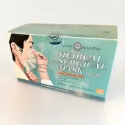 Face Mask Surgical Medical Dental 3 Ply Ear Loop Nose Bar Sealed Box Of 50