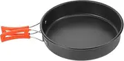 BESPORTBLE Compact Camping Pot Aluminum Nonstick Frying Pan Foldable Travel Cookware Easy-Clean Camping Pan for Outdoor Cooking
