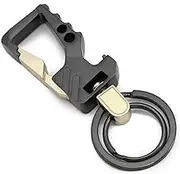 Key Chain Bottle Opener - Heavy Duty Car Keychain Organizer with 2 Size Extra Key Rings, Metal Zinc Alloy, Business Men and Women