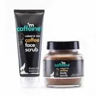 mCaffeine Exfoliating Coffee Face & Body Scrub Combo For Tan Removal | For Women