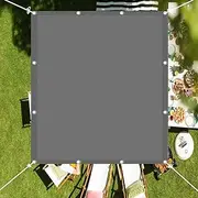 Sun Shade Sail Square 2x3m(6.56x9.84ft) Sun Shade Sail Rectangle UV Block Weather Resistant Durable with Free Rope for Garden, Pergola, Patio Plants, Light Grey