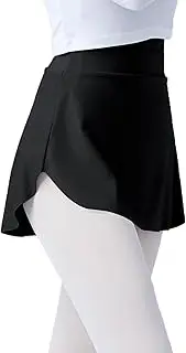 [Daydance] Girls Women Pull On Ballet Skirt Elastic Mini Skirt for Dancing