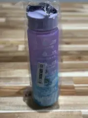 Motivational Water Bottle with Time Marker Reminder – Water Tracker